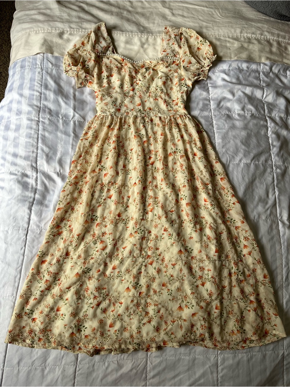 Floral milkmaid dress